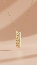 Engraved Locket Necklace in Sterling Silver